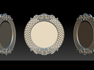 classical nameplate frame - mirror Model do druku 3D