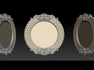 classical nameplate frame - mirror 3D Print Model