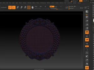 classical nameplate frame - mirror 3D Print Model