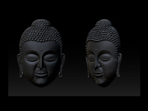 buddha face pendant 3D Print Model