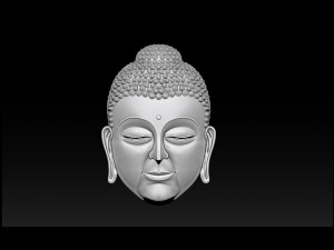 buddha face pendant 3D Print Model
