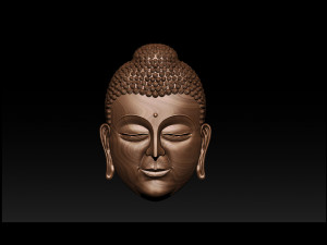 buddha face pendant 3D Print Model