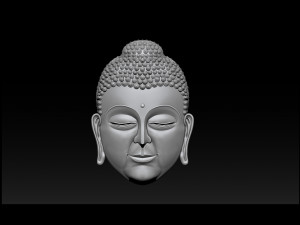 buddha face pendant 3D Print Model