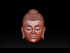 buddha face pendant 3D Print Model