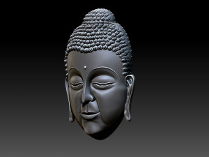 buddha face pendant 3D Print Model