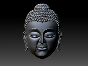 buddha face pendant 3D Print Model