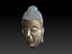 buddha face pendant 3D Print Model