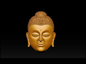 buddha face pendant 3D Print Model