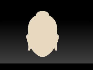 buddha face pendant 3D Print Model