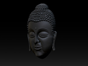 buddha face pendant 3D Print Model