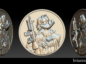 donald duck coin 3D Print Model