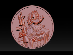 donald duck coin 3D Принт Модель