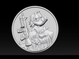 donald duck coin 3D Принт Модель