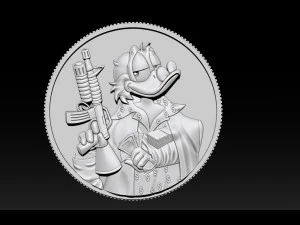 donald duck coin 3D Print Model