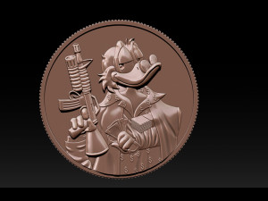 donald duck coin 3D Принт Модель