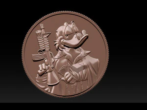 donald duck coin 3D Print Model
