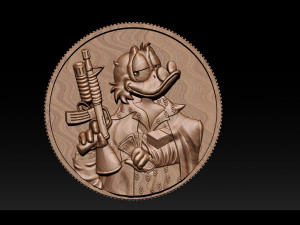 donald duck coin 3D Принт Модель