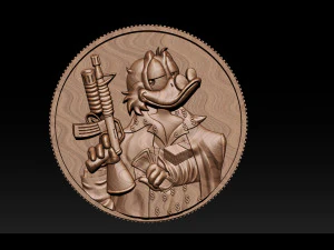 donald duck coin 3D Print Model