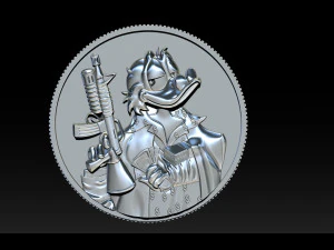 donald duck coin 3D Print Model