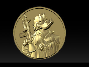 donald duck coin 3D Принт Модель