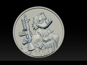 donald duck coin 3D Print Model