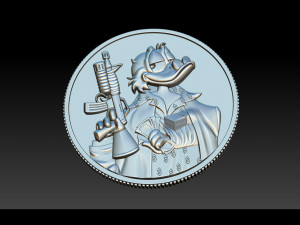 donald duck coin 3D Принт Модель