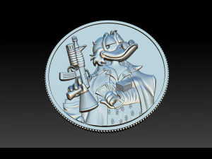 donald duck coin 3D Print Model