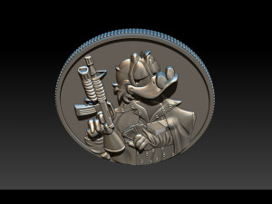 donald duck coin 3D Принт Модель
