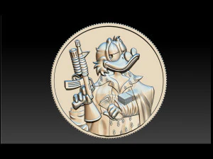 donald duck coin 3D Print Model