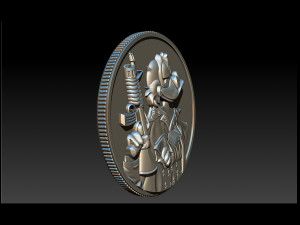donald duck coin 3D Принт Модель