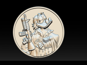 donald duck coin 3D Принт Модель
