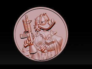 donald duck coin 3D Принт Модель