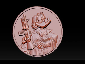 donald duck coin 3D Print Model