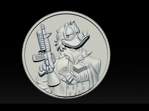 donald duck coin 3D Принт Модель