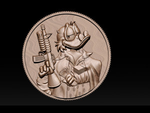 donald duck coin 3D Принт Модель