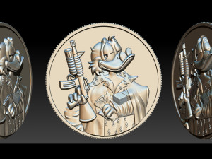 donald duck coin 3D Принт Модель