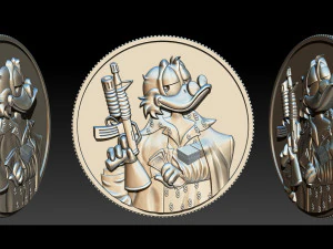 donald duck coin 3D Print Model