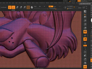 喫煙キツネ - コイン 3Dプリントモデル