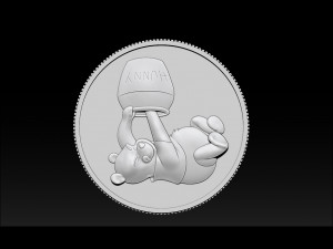 bear pooh - coin 3D Print Model
