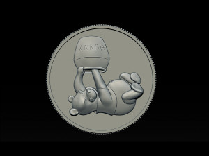 bear pooh - coin 3D Print Model