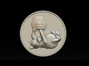 bear pooh - coin 3D Print Model