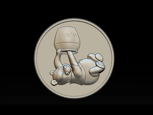 bear pooh - coin 3D Print Model
