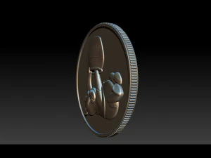 bear pooh - coin 3D Print Model