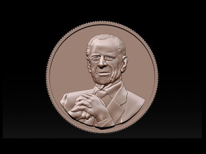 prince philip - coin Modelo de impresión 3D