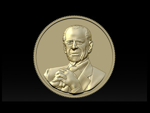 prince philip - coin Modelo de impresión 3D