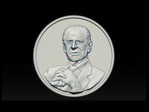 prince philip - coin Modelo de impresión 3D
