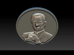 prince philip - coin 3D Print Model