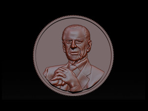 prince philip - coin Modelo de impresión 3D