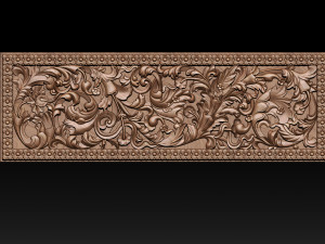 3d stl models cnc router - carved decor Modelo de Impressão 3D