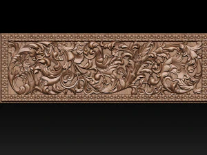 3d stl models cnc router - carved decor 3D Print Model